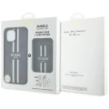 Etui Guess 4G Stripes z portfelem Magsafe do iPhone 15 czarny
