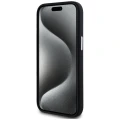 Etui Karl Lagerfeld Silicone Metal Script Logo na iPhone 15 - czarne