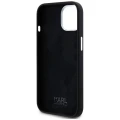 Etui Karl Lagerfeld Silicone Metal Script Logo na iPhone 15 - czarne