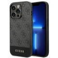 Etui Guess 4G Stripe Collection na iPhone 14 Pro Max - szare