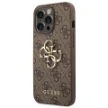 Etui Guess 4G Big Metal Logo na iPhone 14 Pro Max - brązowe