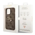Etui Guess 4G Big Metal Logo na iPhone 14 Pro Max - brązowe