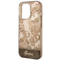 Etui Guess Porcelain Collection na iPhone 14 Pro Max - beżowe