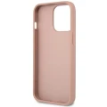 Etui Guess Saffiano Triangle Logo na iPhone 14 Pro Max - różowe