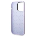 Etui Guess Silicone Vintage Gold Logo na iPhone 14 Pro Max - fioletowe