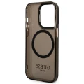 Etui Guess Gold Outline Translucent MagSafe na iPhone 14 Pro Max - czarne