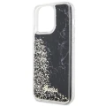 Etui Guess Liquid Glitter Marble na iPhone 14 Pro Max - czarne