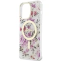 Etui Guess Flower MagSafe na iPhone 14 Pro Max - przezroczyste
