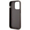 Etui Guess 4G Printed Stripes MagSafe na iPhone 14 Pro Max - brązowe