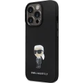 Etui Karl Lagerfeld Silicone Ikonik Metal Pin na iPhone 14 Pro Max - czarne
