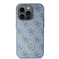 Etui Guess Crossbody 4G Metal Logo do iPhone 14 Pro Max - niebieskie