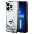 Etui Karl Lagerfeld Liquid Glitter Choupette na iPhone 14 Pro Max - przezroczyste