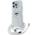 Etui Karl Lagerfeld IML Choupette Head & Cord MagSafe na iPhone 14 Pro Max - przezroczyste