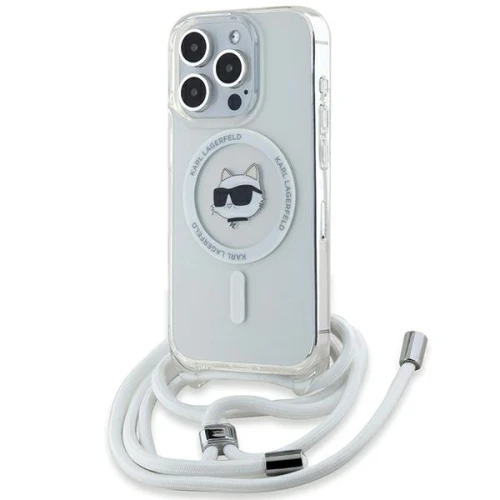 Etui Karl Lagerfeld IML Choupette Head & Cord MagSafe na iPhone 14 Pro Max - przezroczyste