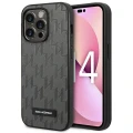 Etui Karl Lagerfeld Saffiano Mono Metal Logo na iPhone 14 Pro Max 6,7" - szare