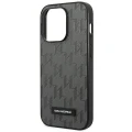 Etui Karl Lagerfeld Saffiano Mono Metal Logo na iPhone 14 Pro Max 6,7" - szare