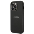 Etui Guess Saffiano Strap na iPhone 14 Pro - czarne