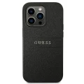 Etui Guess Saffiano Strap na iPhone 14 Pro - czarne