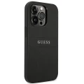 Etui Guess Saffiano Strap na iPhone 14 Pro - czarne