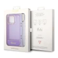 Etui Guess Translucent Pearl Strap na iPhone 14 Pro - fioletowe