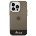 Etui Guess Translucent na iPhone 14 Pro - czarne
