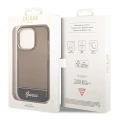 Etui Guess Translucent na iPhone 14 Pro - czarne