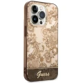 Etui Guess Porcelain Collection na iPhone 14 Pro - beżowe