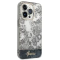 Etui Guess Porcelain Collection na iPhone 14 Pro - szare