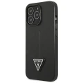 Etui Guess Saffiano Triangle Logo na iPhone 14 Pro - czarne