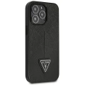 Etui Guess Saffiano Triangle Logo na iPhone 14 Pro - czarne