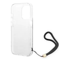 Etui Guess 4G Print Strap na iPhone 14 Pro - czarne