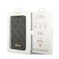 Etui Guess 4G Vintage Gold Logo na iPhone 14 Pro - czarne