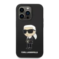 Etui Karl Lagerfeld Silicone Ikonik na iPhone 14 Pro - czarne