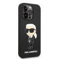 Etui Karl Lagerfeld Silicone Ikonik na iPhone 14 Pro - czarne