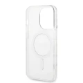 Etui Guess Marble MagSafe na iPhone 14 Pro + ładowarka indukcyjna - czarne