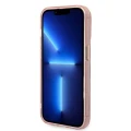 Etui Guess Gold Outline Translucent MagSafe na iPhone 14 Pro - różowe