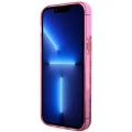 Etui Guess Liquid Glitter 4G Transculent na iPhone 14 Pro - różowe