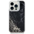 Etui Guess Liquid Glitter Marble na iPhone 14 Pro - czarne