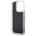 Etui Guess Liquid Glitter Marble na iPhone 14 Pro - czarne