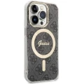 Etui Guess 4G MagSafe na iPhone 14 Pro - czarne