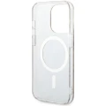 Etui Guess 4G MagSafe na iPhone 14 Pro - brązowe