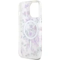 Etui Guess Flower MagSafe na iPhone 14 Pro - przezroczyste