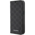 Etui Karl Lagerfeld Saffiano Monogram na iPhone 14 Pro - czarne