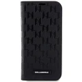 Etui Karl Lagerfeld Saffiano Monogram na iPhone 14 Pro - czarne