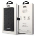 Etui Karl Lagerfeld Saffiano Monogram na iPhone 14 Pro - czarne