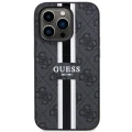 Etui Guess 4G Printed Stripes MagSafe na iPhone 14 Pro - czarne