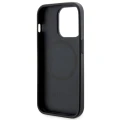 Etui Guess 4G Printed Stripes MagSafe na iPhone 14 Pro - czarne