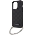 Etui Karl Lagerfeld Saffiano Monogram Chain na iPhone 14 Pro - czarne