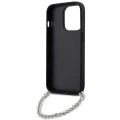 Etui Karl Lagerfeld Saffiano Monogram Chain na iPhone 14 Pro - czarne