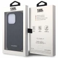 Etui Karl Lagerfeld Saffiano Monogram Chain na iPhone 14 Pro - czarne